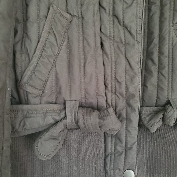 French Connection Black Bomber Jacket / Size 8 - Picture 6 of 8